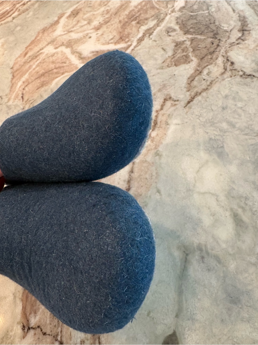 Kyrgies Classic Navy Wool Side Slipper Shows Womens Size 38 Handcrafted — image 7 of 8